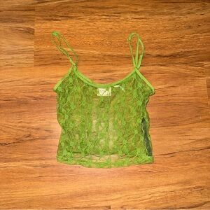 Green Lace Women Top